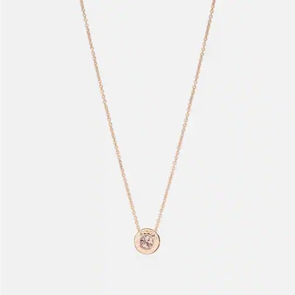 ⭐️ NWOT Coach Open Circle Necklace - Picture 1 of 9
